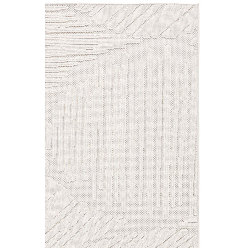 Delrae Performance Abstract Indoor/Outdoor Area Rug, Rectangle 5'3" x 7'6"