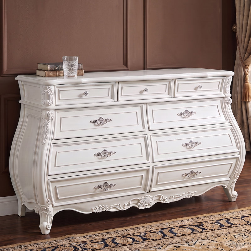 Lasiya 9 Drawer Dresser White