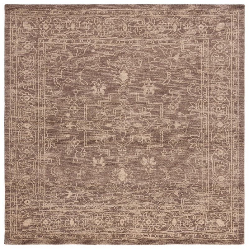 Kenya Brown / Beige Oriental Rug, Square 7'