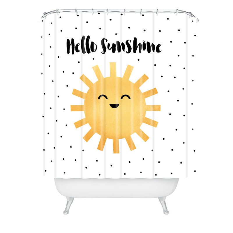 Rideau de douche simple elisabeth fredriksson hello