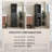 63" Tall Bathroom Storage Cabinet With Glass Doors, Free-Standing, Two Drawers, And Adjustable Shelves, MDF Board