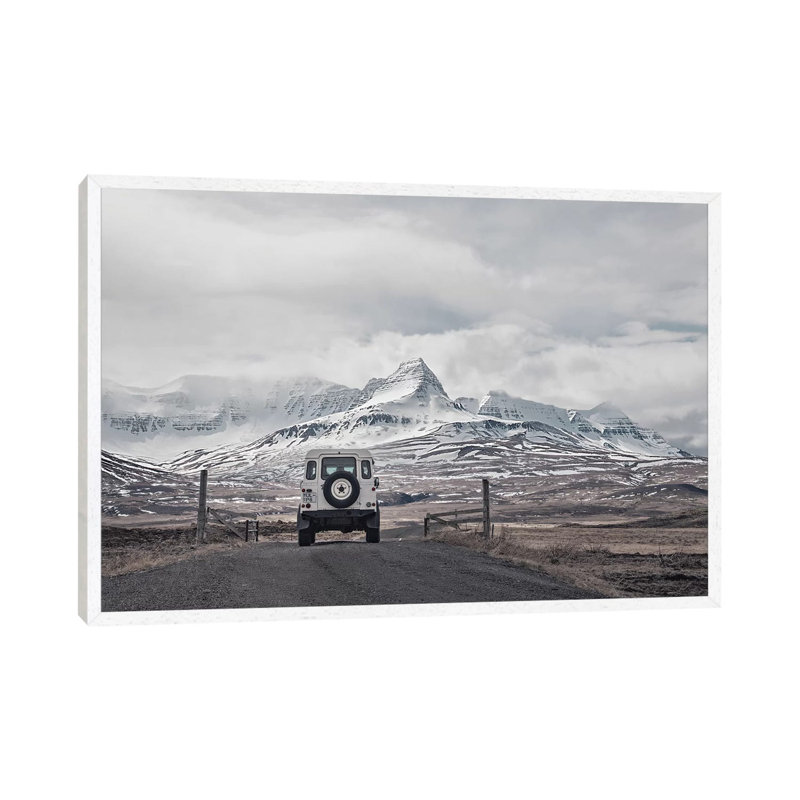 Roam The Planet Iceland I by Monika Strigel - Print on Canvas, White Framed, 66.04cm H x 101.6cm W x 3.81cm D