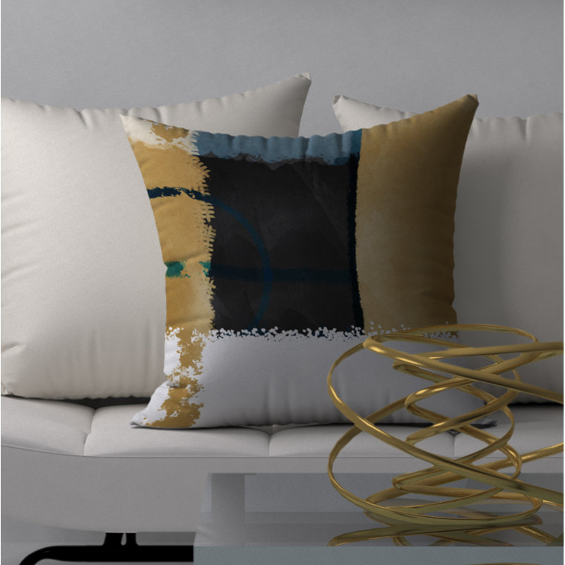 Housse de coussin décorative carrée de plaisir, 18" x 18"