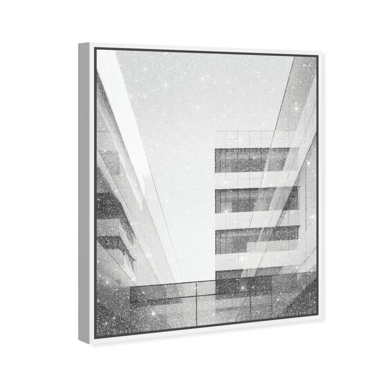 Glass Labyrinth I Print by Oliver Gal, 17"H x 21"W, White Floater Frame