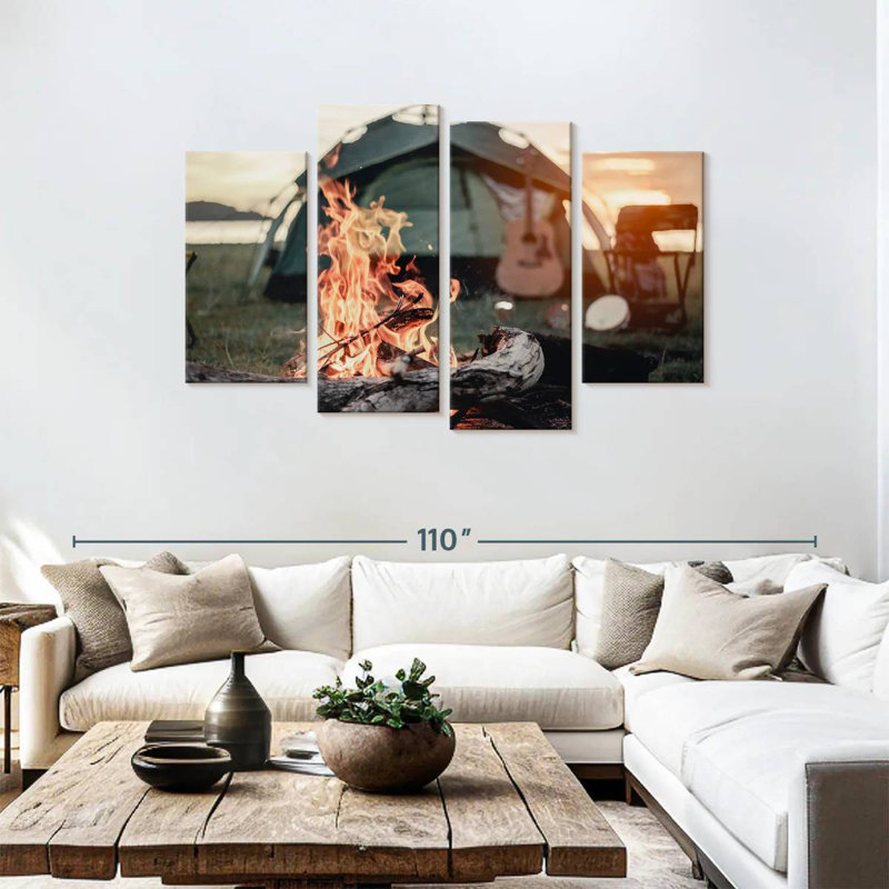 Senne Campfire, 48" H x 75" W