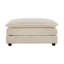 Canapé modulaire 2 places et pouf en chenille de luxe beige, qualité recouverte