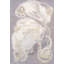 Hand Knotted Wool Abstract Area Rug in Ivory