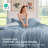 Bedsure Queen Comforter Set - 7 Pieces Grayish Blue Queen Bedding Set for All Seasons, Boho Contrasting Design Bed in a Bag with Comforter, Sheets, Pillowcases & Shams-105522619-110364983