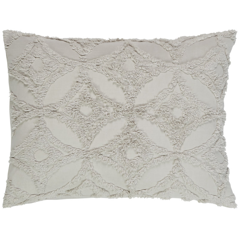 Lequire Cotton Pillow Sham, King, Natural