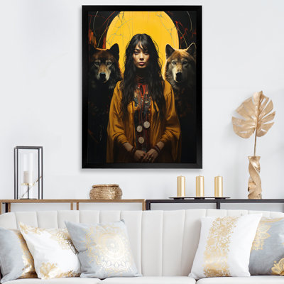Femme qui danse avec les loups