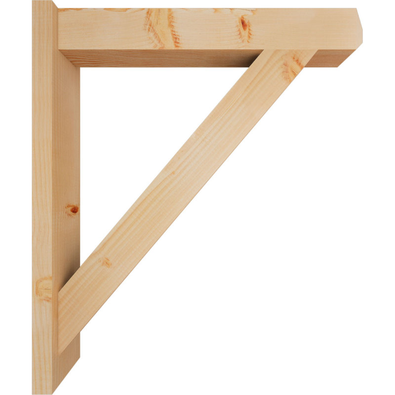 Artisan traditionnel en bois rustique, P 28 po x H 32 po, Sapin Douglas de 5 1/2 po (lisse)
