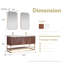 Ensemble de meuble-lavabo double autoportant Mahon-1087844895-1087801892