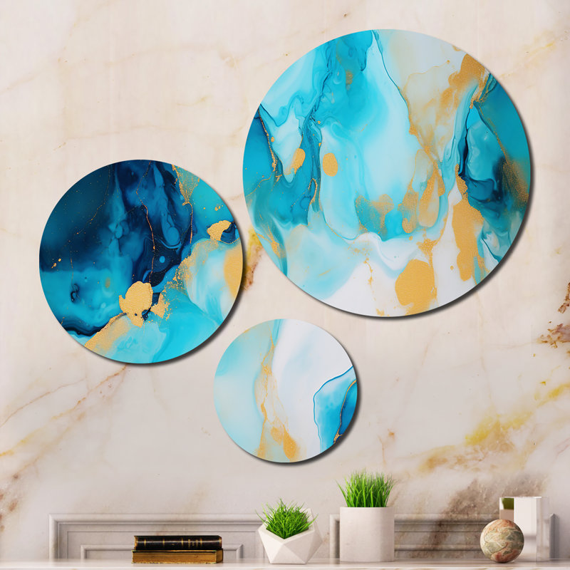 Abstract Wall Decor on Metal