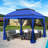 11 Ft. W x 11 Ft. D Pop Up Canopy Patio Gazebo with Mesh Wall-94240915