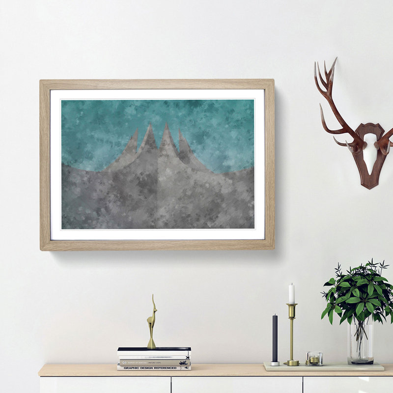 Tempodrom in Berlin - Picture Frame Painting Print, 24cm H x 33cm W x 2cm D, Oak Framed