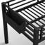 Lit simple mezzanine bas avec espaces de rangement multiples-1112783446