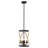 4-Light Industrial Hemp Rope Pendant Light