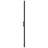 Shower Door Tempered Glass 35.8"x76.8" Black