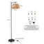Alikah 160cm Black Reading Floor Lamp