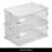 Large Stackable Shower Caddy Basket with Handle for Bathroom or Dorm - Shower Organizer for Body Wash and Shampoo