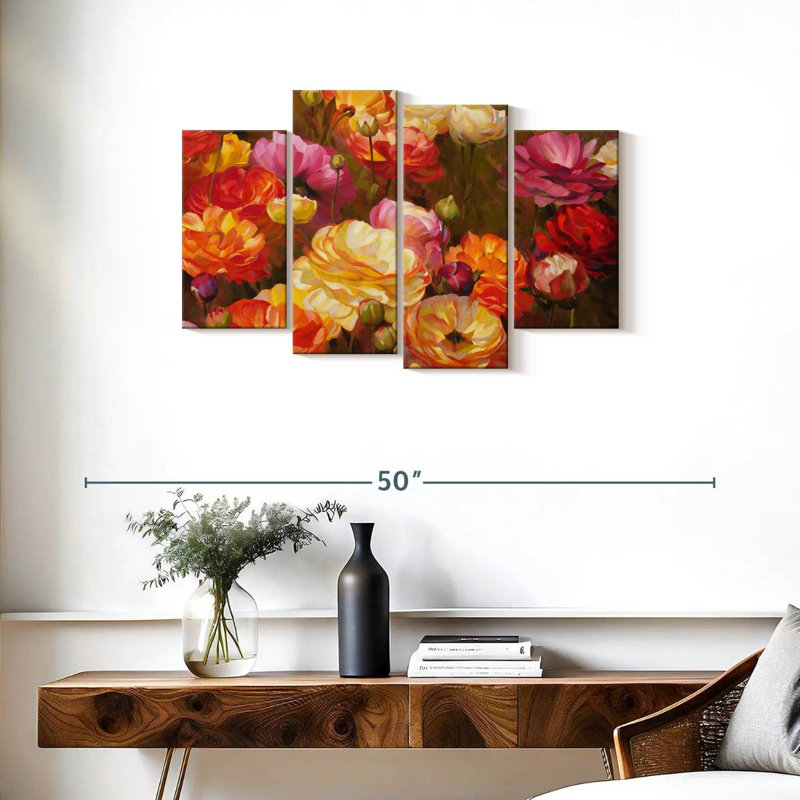 Jardin Harnek Ranunculus, H 22 po x l 36 po