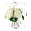 Silk Roses Arrangement in Vase-354699455