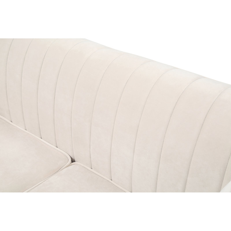 Canapé moderne 2 pièces Glory Furniture Delray, Ivoire ivoire