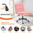 Modern Office Chairs with Wheels, Wide Seat Armless Swivel Task Chair for Home Office-2094752180