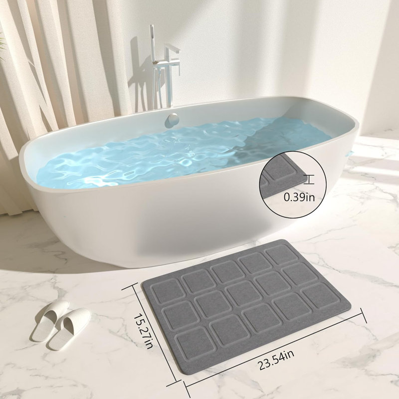 Large Diatomaceous Earth Stone Bath Mat