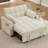 Jeronimas 48.03''  Pin Striped  3 in 1 Convertible Sleeper Sofa Bed-732487040