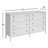 Shannen 70" W Solid and Manufactured Wood Double Dresser with Metal Handles 