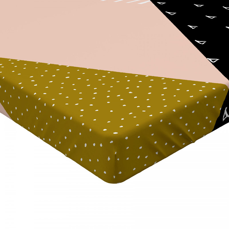 Microfiber Patchwork Fitted Sheet, Twin XL Fitted Sheet