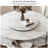Simple White Round Sintered Stone Dining Table