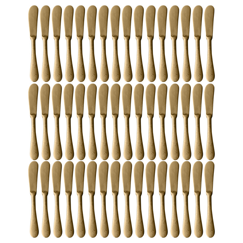 Casablanca Stainless Steel Butter Knife, Ice Gold