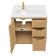 Abuja 36" Single Bath Vanity with White Grain Stone Top