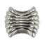 BARRINGTON PINCHED RECTANGLE KNOB; ANTIQUE NICKEL FINISH