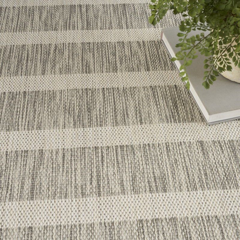  Positano 12' x Square Grey Ivory Modern Rug, Gray, Square 12'