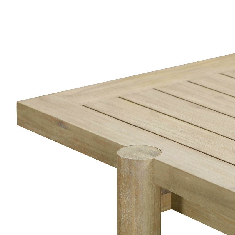 Tov Furniture Gata Light Teak Outdoor Rectangular Dining Table