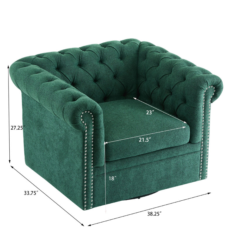 Fauteuil club pivotant Roomfitter Chesterfield