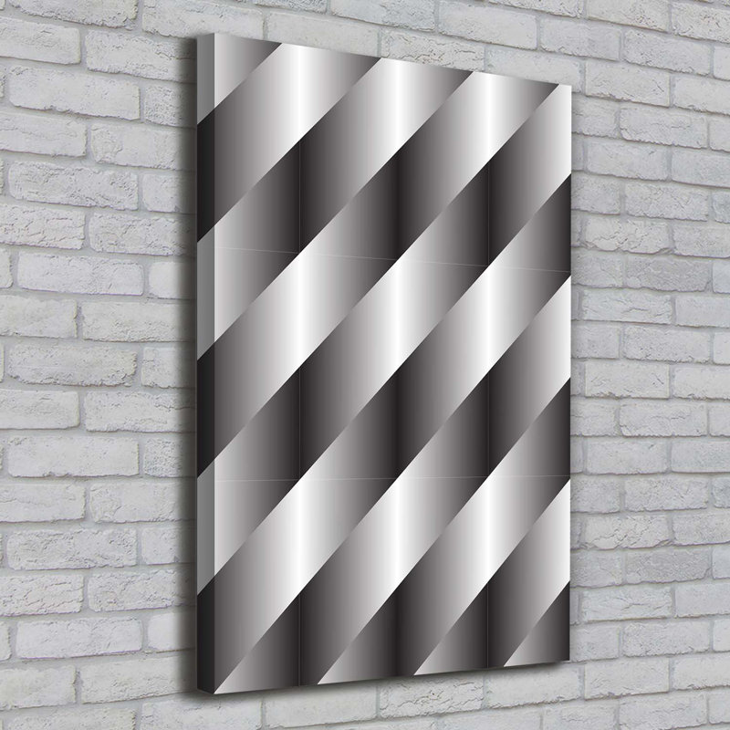 Abstraction Stripes - Wrapped Canvas Print