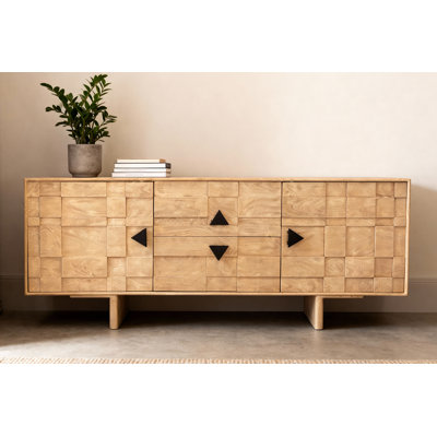 Durant 2-Drawer 2-Door Credenza - Neutral Beige