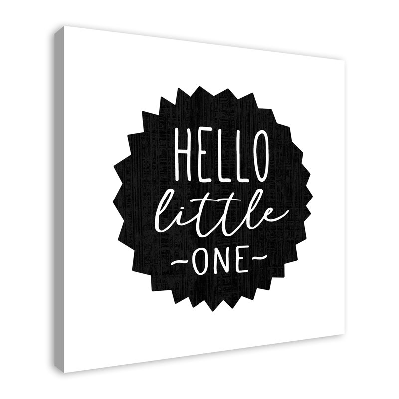 Art sur toile hello little one Macomber, Toile tendue, H 36 po x l 36 po x P 1,25 po