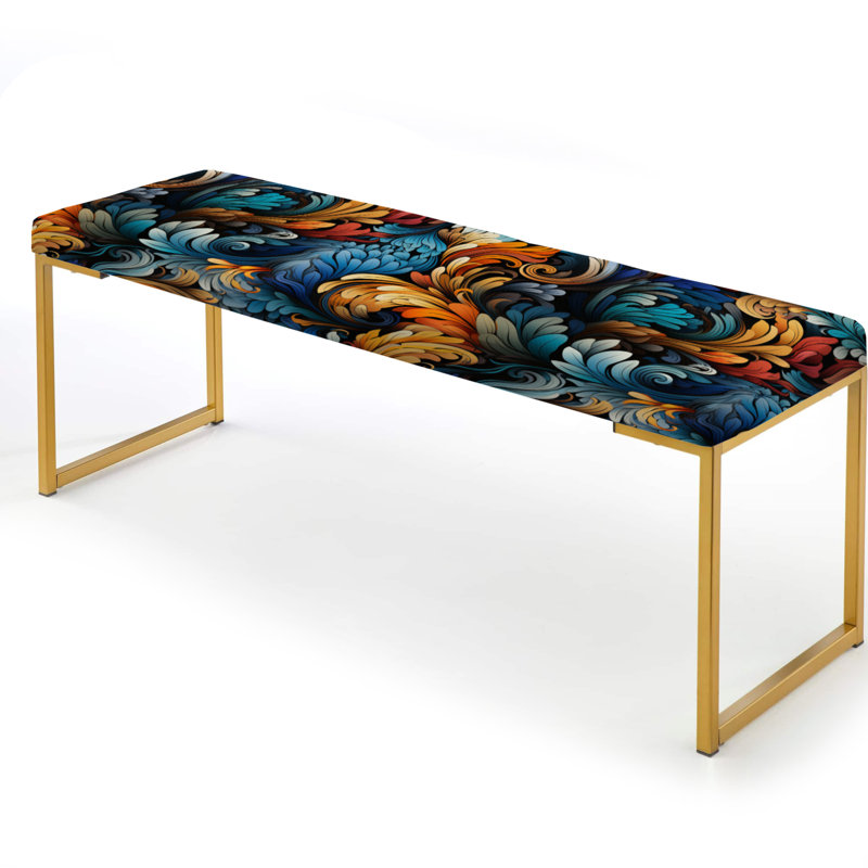 Banc Urban Rembourré à motif cachemire Urban Fusion