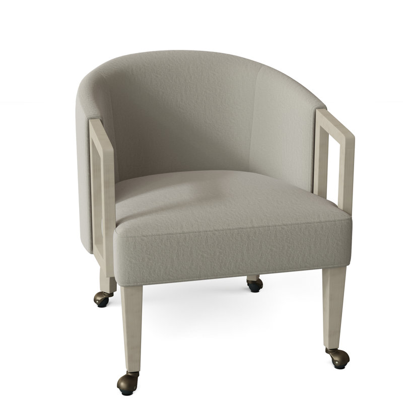 Fauteuil demi-tonneau Brayden, Saule 9953, Amande chamois