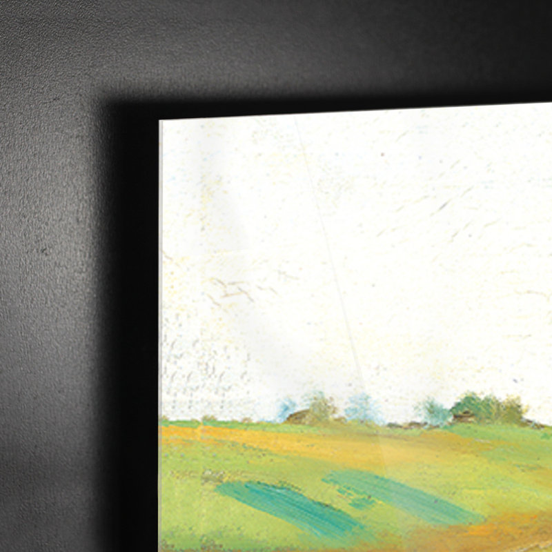 Cavalli in un prato by Edgar Degas - Rectangle Print on Vetro Acrilico, 100cm H x 70cm W