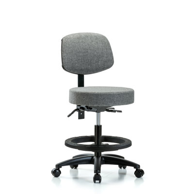 Sarah Backed Adjustable Height Ergonomic Lab Stool