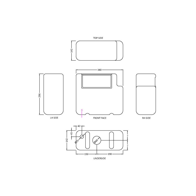 Dual Flush Concealed Cistern