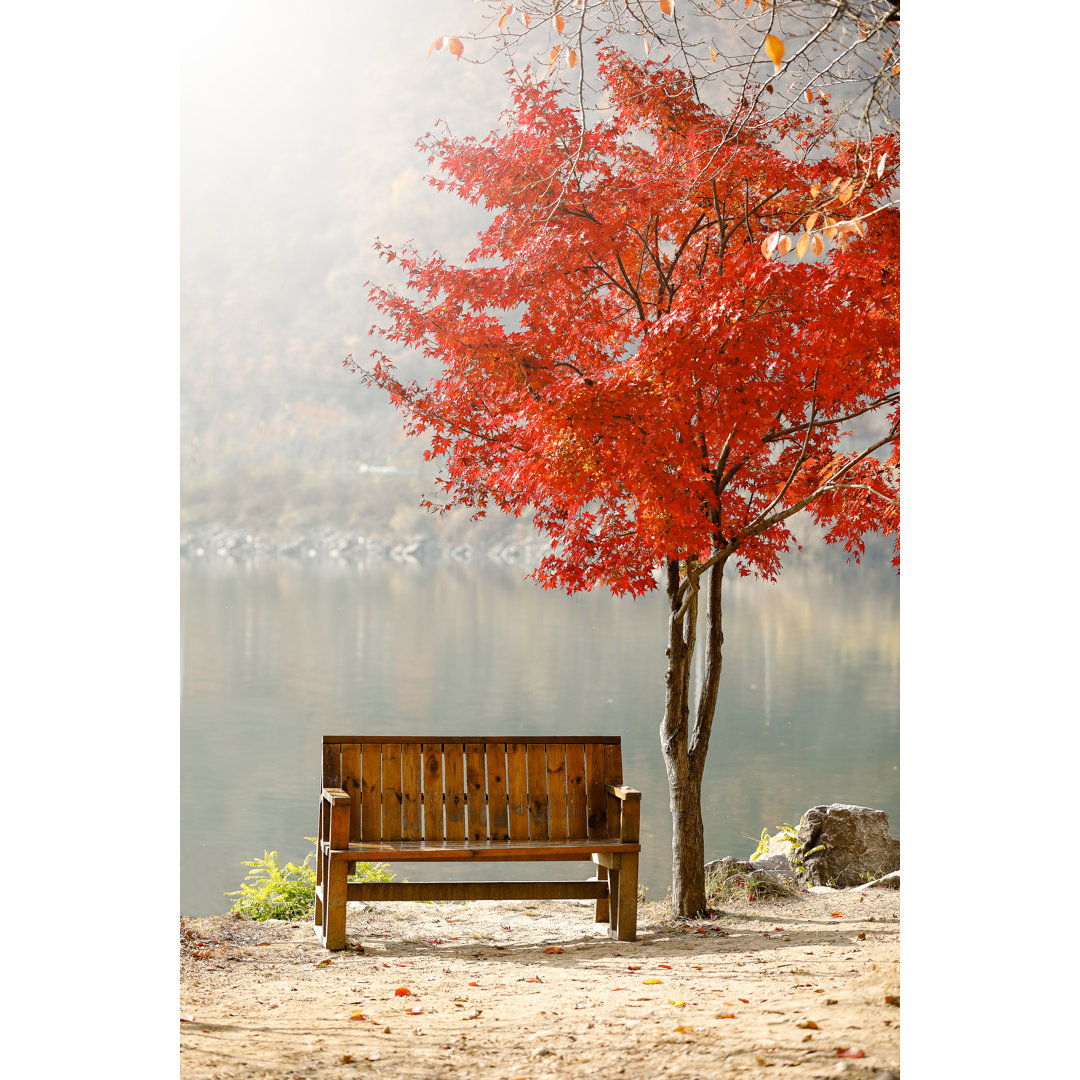 Herbstlandschaft von Inho Lee - Wrapped Canvas Set