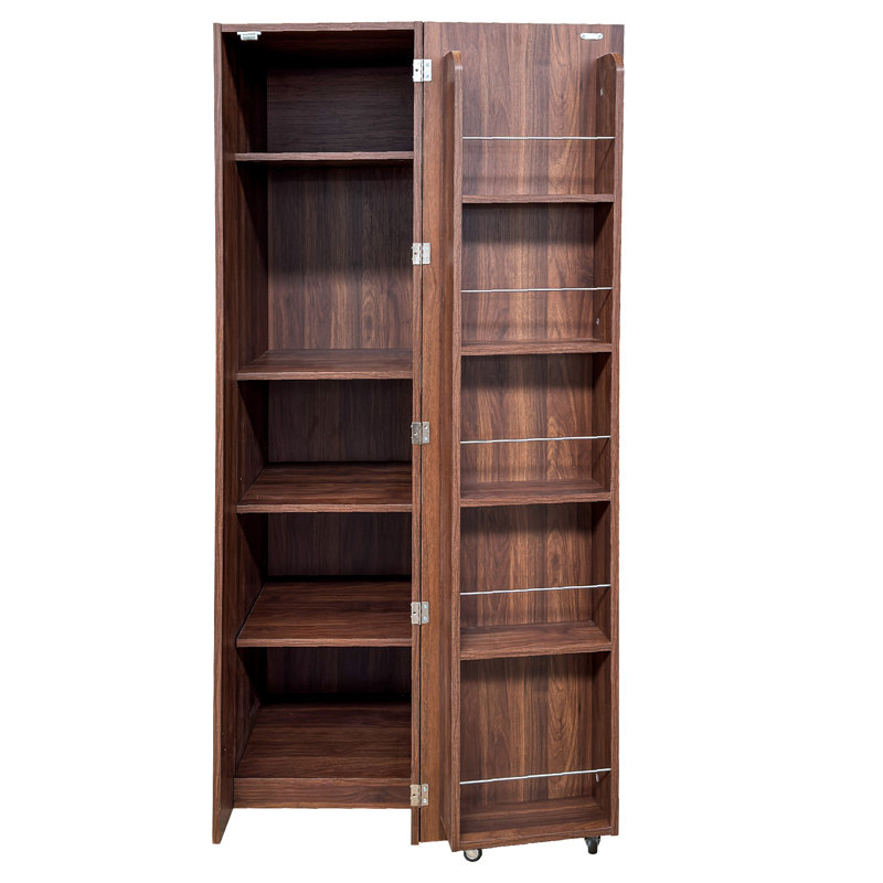 Armoire de rangement 63 po, Brun