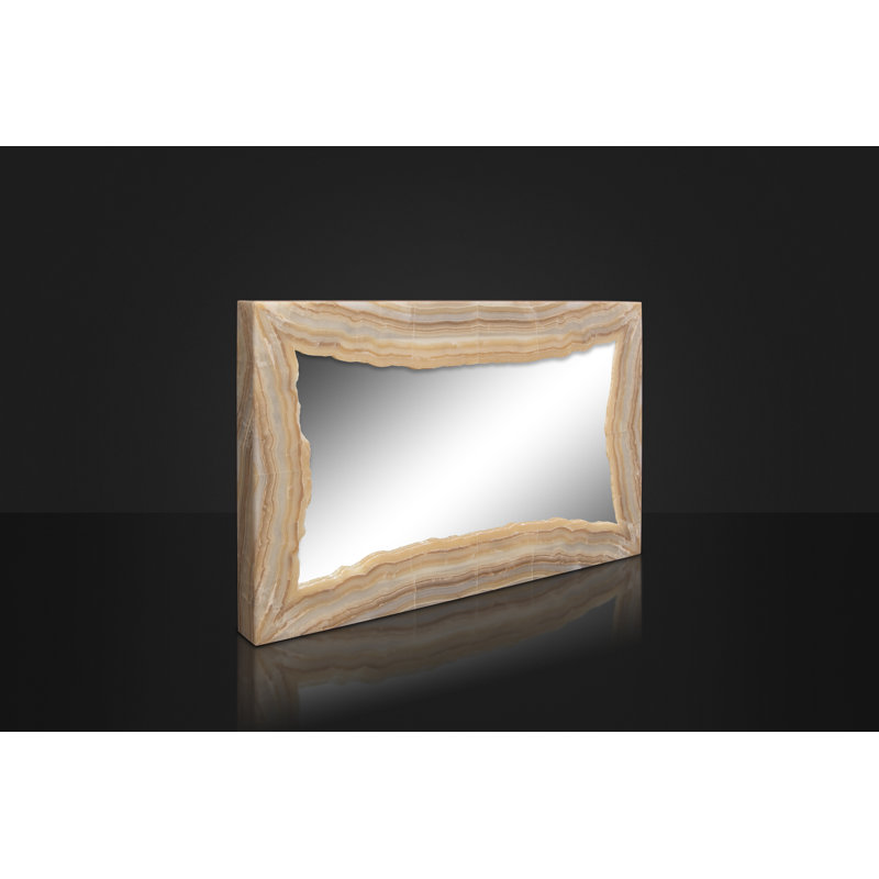 Flat Onyx Lighted Wall Mirror